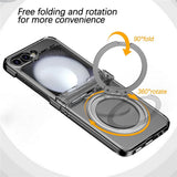 Samsung Galaxy Z Flip8 EIDERWOOD Hard Plastic Case with Stand Function - MagSafe Compatible - Transparent