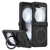 Samsung Galaxy Z Flip8 EIDERWOOD Hard Plastic Case with Stand Function - MagSafe Compatible - Black