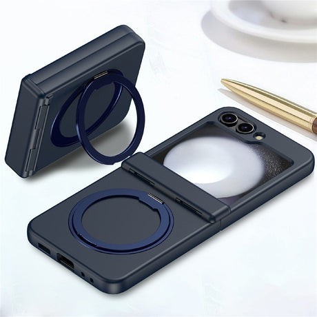 Samsung Galaxy Z Flip8 EIDERWOOD Hard Plastic Case with Stand Function - MagSafe Compatible - Blue