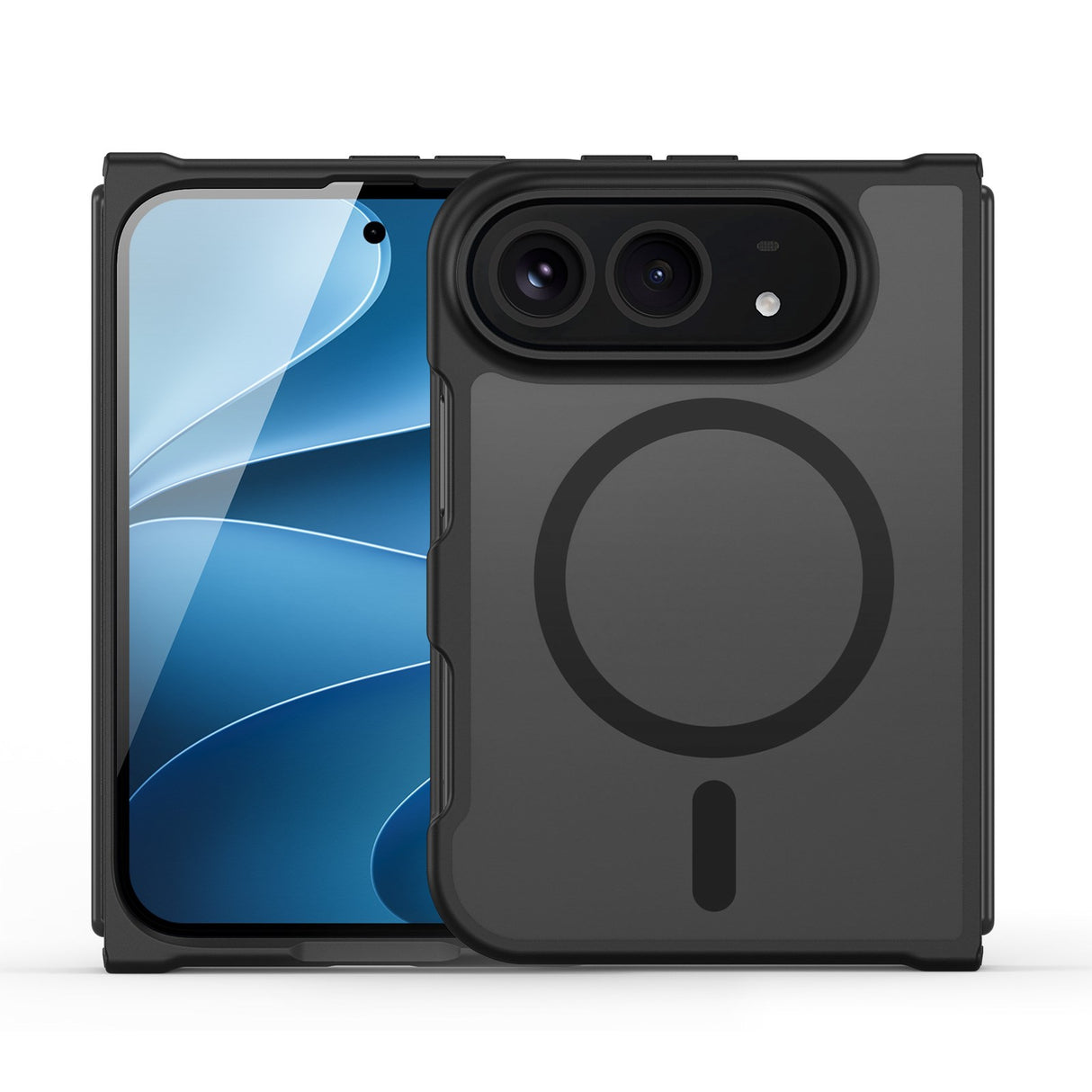 iPhone Fold DUX DUCIS Yind Series Hybrid Case - MagSafe Compatible - Matte Black