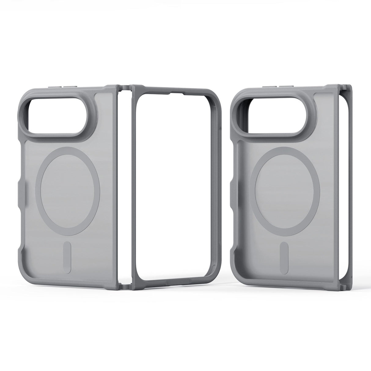iPhone Fold DUX DUCIS Yind Series Hybrid Case - MagSafe Compatible - Matte Grey