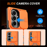 Samsung Galaxy Z Fold8 Ultra / Fold7 EIDERWOOD Hybrid Cover med 360° Rotatable Kickstand & Camera Protection - MagSafe Compatible - Orange