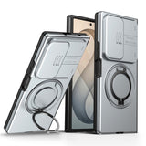 Samsung Galaxy Z Fold8 Ultra / Fold7 EIDERWOOD Hybrid Cover med 360° Rotatable Kickstand & Camera Protection - MagSafe Compatible - Grey