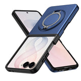 Samsung Galaxy Z Flip8 EIDERWOOD Hybrid Case with 360° Rotatable Kickstand - Blue