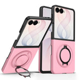 Samsung Galaxy Z Flip8 EIDERWOOD Hybrid Case with 360° Rotatable Kickstand - Pink
