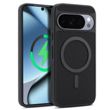 Google Pixel 11 / 11 Pro EIDERWOOD Case with Carbon Structure - MagSafe Compatible - Black