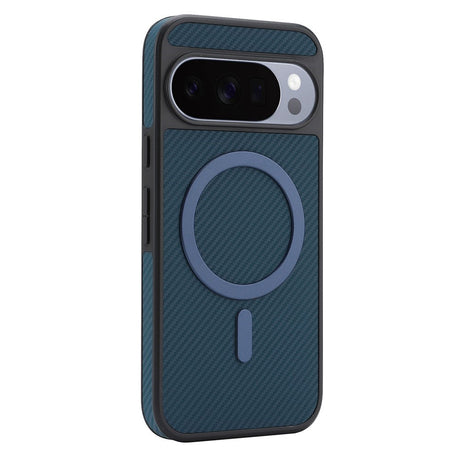 Google Pixel 11 / 11 Pro EIDERWOOD Case with Carbon Structure - MagSafe Compatible - Blue