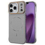 iPhone 18 Pro / 17 Pro EIDERWOOD Carbon Fiber Case w . Kickstand - MagSafe Compatible - Grey