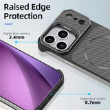iPhone 18 Pro / 17 Pro EIDERWOOD Carbon Fiber Case w . Kickstand - MagSafe Compatible - Orange