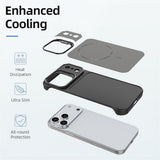 iPhone 18 Pro / 17 Pro EIDERWOOD Carbon Fiber Case w . Kickstand - MagSafe Compatible - Orange