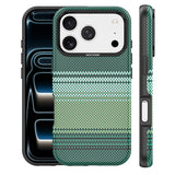 iPhone 18 Pro Max EIDERWOOD Case with Patterned Faux Leather Back - MagSafe Compatible - Green