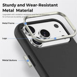 iPhone 18 Pro EIDERWOOD Faux Leather Back Case with Detachable Card Holder - MagSafe Compatible - Black