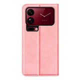 Xiaomi 18 Pro Max EIDERWOOD Artificial Leather Flip Case with Wallet and Stand Function - Pink