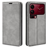 Xiaomi 18 Pro Max EIDERWOOD Artificial Leather Flip Case with Wallet and Stand Function - Grey