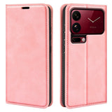 Xiaomi 18 Pro EIDERWOOD Artificial Leather Flip Case with Wallet and Stand Function - Pink