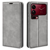 Xiaomi 18 Pro EIDERWOOD Artificial Leather Flip Case with Wallet and Stand Function - Grey