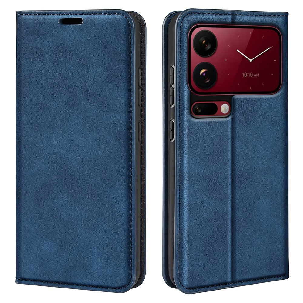 Xiaomi 18 Pro EIDERWOOD Artificial Leather Flip Case with Wallet and Stand Function - Blue