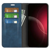 Xiaomi 18 Pro EIDERWOOD Artificial Leather Flip Case with Wallet and Stand Function - Blue