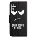 Samsung Galaxy A34 (5G) Leather Wallet Case & Print - Wicked Smile