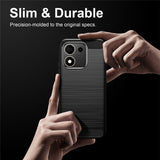 Honor 600 Smart EIDERWOOD Brushed Carbon Cover - Black