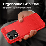 Honor 600 Smart EIDERWOOD Brushed Carbon Cover - Red