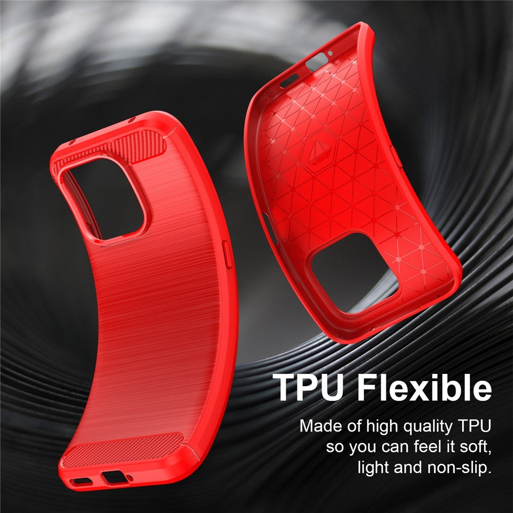 Honor 600 Smart EIDERWOOD Brushed Carbon Cover - Red