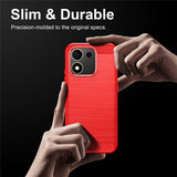 Honor 600 Smart EIDERWOOD Brushed Carbon Cover - Red