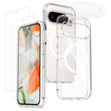 Google Pixel 11 Pro Protection Set with 1 x MagSafe Cover & 2 x Screen Protector & 2 x Camera Lens Glass - Transparent