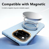 Google Pixel 11 Pro Fold ABEEL Hard Soft-Touch Plastic Case w. Kickstand - MagSafe Compatible - Light Blue