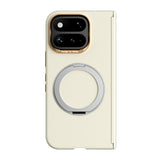 Google Pixel 11 Pro Fold ABEEL Hard Soft-Touch Plastic Case w. Kickstand - MagSafe Compatible - Yellow