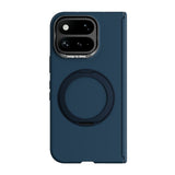 Google Pixel 11 Pro Fold ABEEL Hard Soft-Touch Plastic Case w. Kickstand - MagSafe Compatible - Dark Blue