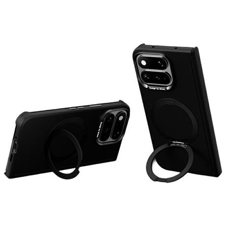 Google Pixel 11 Pro Fold ABEEL Hard Soft-Touch Plastic Case w. Kickstand - MagSafe Compatible - Black