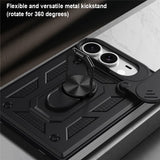 iPhone Fold EIDERWOOD Hybrid Tough Case with Kickstand & Cam Slider - Red