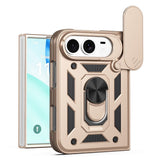 iPhone Fold EIDERWOOD Hybrid Tough Case with Kickstand & Cam Slider - Gold