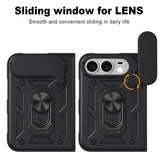 iPhone Fold EIDERWOOD Hybrid Tough Case with Kickstand & Cam Slider - Silver