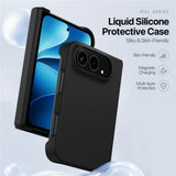 iPhone Fold DUX DUCIS Piel Series Silicone Case - MagSafe Compatible - Black