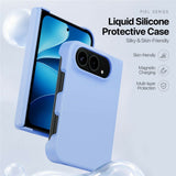 iPhone Fold DUX DUCIS Piel Series Silicone Case - MagSafe Compatible - Blue