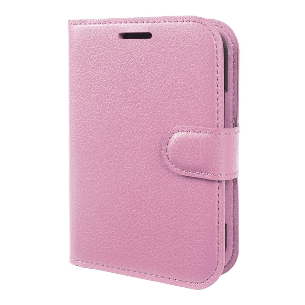 iPhone Duo EIDERWOOD Faux Leather Flip Case w. Card Holder & Stand Function - Pink