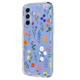 Samsung Galaxy S26 FE EIDERWOOD Flexible Plastic Case with Floral Motif - Transparent / Different Flowers