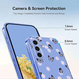 Samsung Galaxy S26 FE EIDERWOOD Flexible Plastic Case with Floral Motif - Transparent / Butterflies