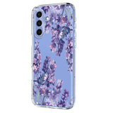 Samsung Galaxy S26 FE EIDERWOOD Flexible Plastic Case with Floral Motif - Transparent / Wisteria