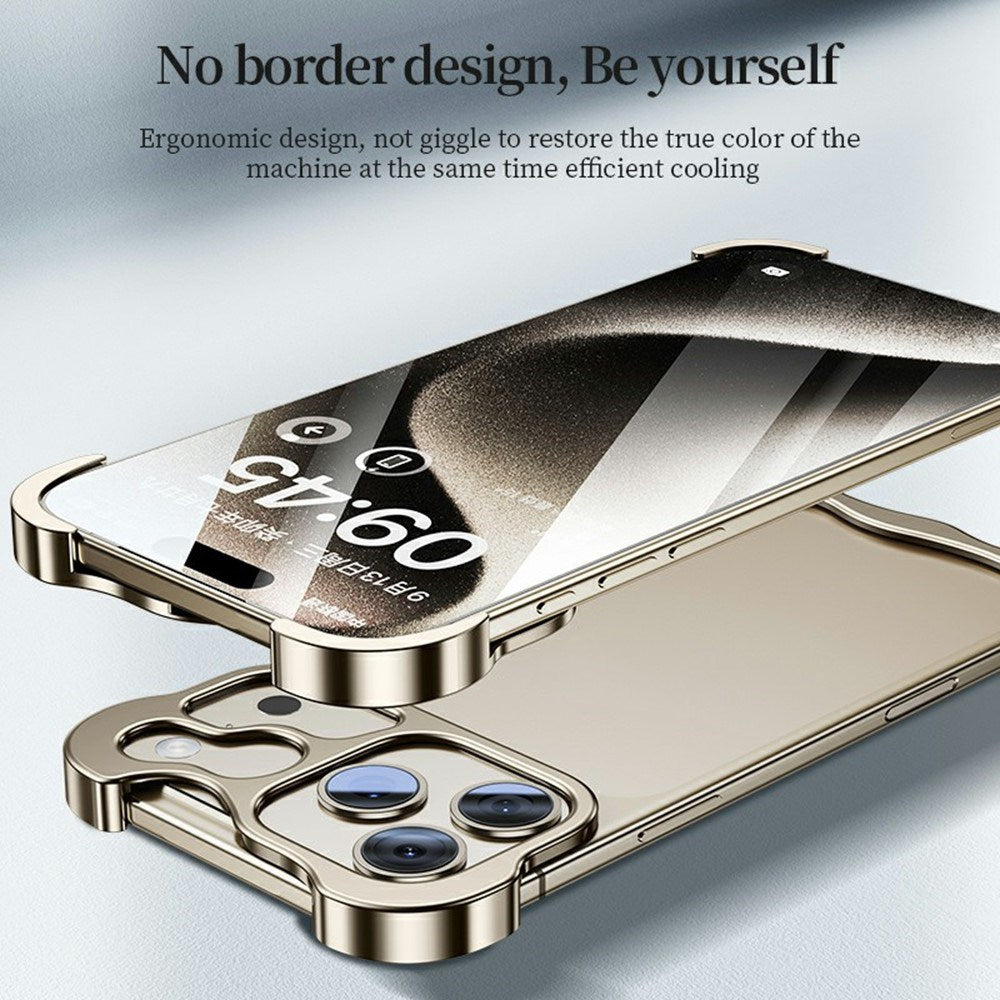 iPhone 18 Pro Two-Piece Metal Bumper Case - Orange