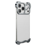 iPhone 18 Pro Two-Piece Metal Bumper Case - Grey