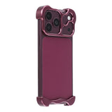 iPhone 18 Pro Two-Piece Metal Bumper Case - Purple