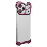 iPhone 18 Pro Two-Piece Metal Bumper Case - Purple