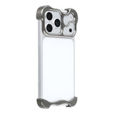 iPhone 18 Pro Max Two-Piece Metal Bumper Case - Grey