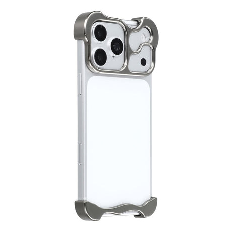 iPhone 18 Pro Max Two-Piece Metal Bumper Case - Grey