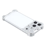 iPhone 18 Pro Max Two-Piece Metal Bumper Case - Silver