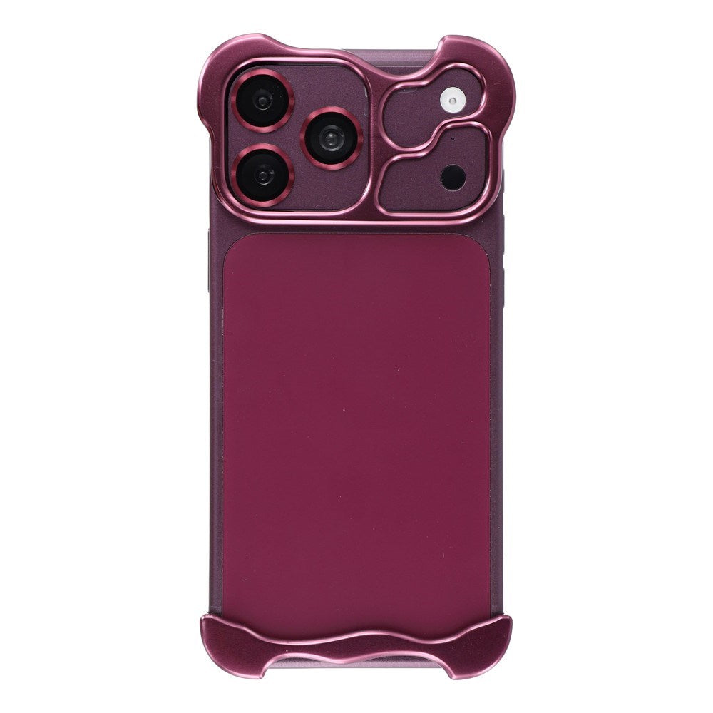 iPhone 18 Pro Max Two-Piece Metal Bumper Case - Purple