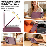 iPhone 18 Pro Max / 17 Pro Max Hybrid Plastic Case w. Shock-Absorbing Edges & Kickstand - MagSafe Compatible - Red